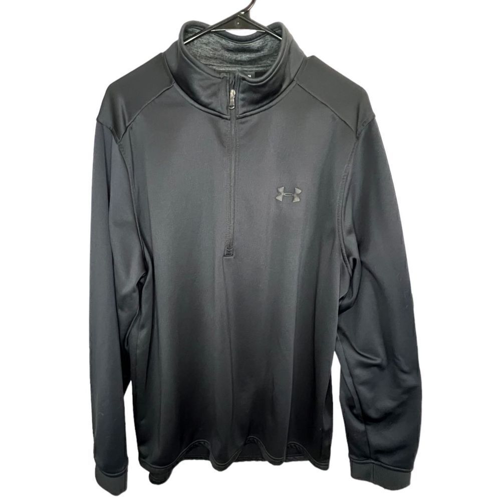 Men’s Under Armour Black Quarter Zip Pull Over Jacket